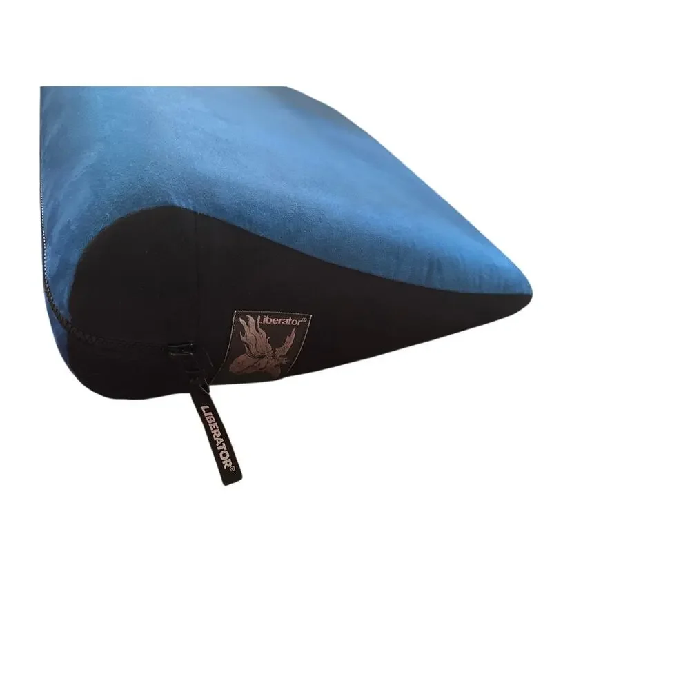 Liberator Pillow Wedge Positioning Cushion Blue Black Sex Intimate Micro Velvet